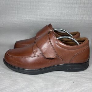 Anodyne No. 28 Mens Size12 Xtra Wide Casual Brown Leather Diabetic Shoes Straps